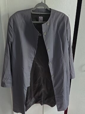 Ann Freedberg Blue Long Blazer 16